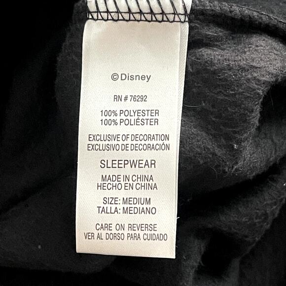 NEW Mickey Mouse Fleece 1-Piece Pajamas Union Suit Medium Disney Hooded w/ Ears - Picture 7 of 9